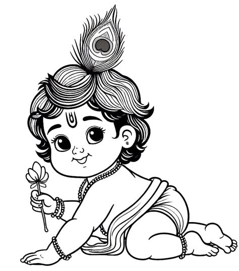 little krishna coloring pages|lord krishna coloring pages printable.